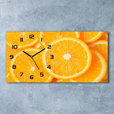 Horloge horizontale Tranches d'orange