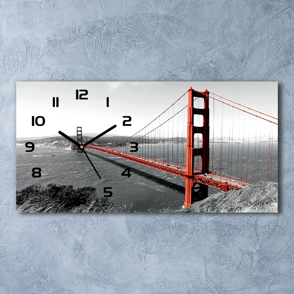 Horloge murale horizontale Pont de San Francisco