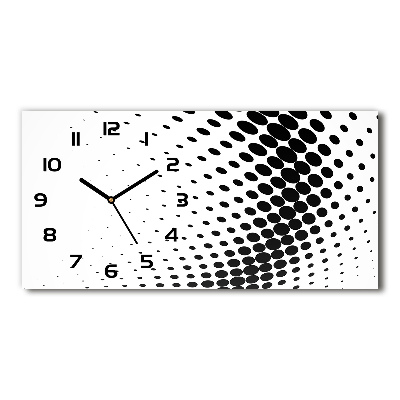 Horloge rectangulaire horizontale Art géométrique