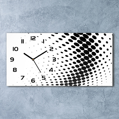 Horloge rectangulaire horizontale Art géométrique