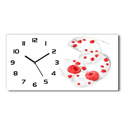 Horloge horizontale Framboises au lait