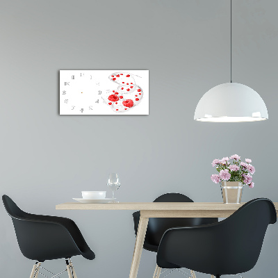 Horloge horizontale Framboises au lait