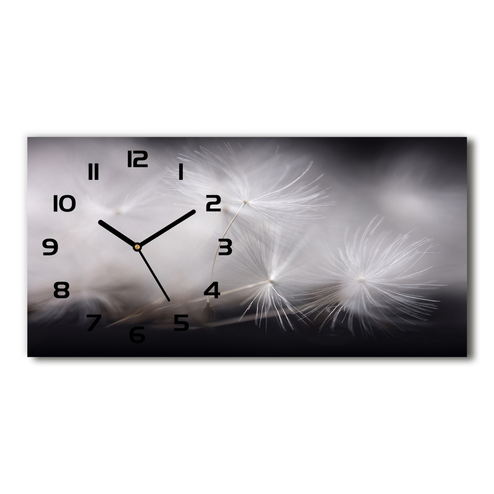 Horloge rectangulaire horizontale Graines de pissenlit