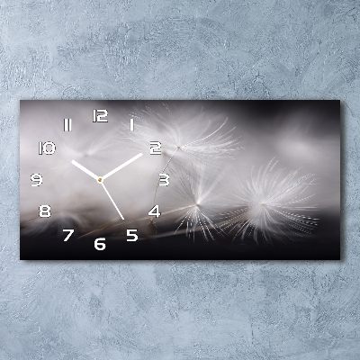 Horloge rectangulaire horizontale Graines de pissenlit