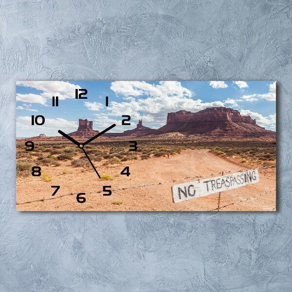 Horloge rectangulaire horizontale Arizona USA