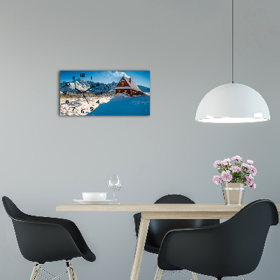 Horloge murale horizontale Maison de montagne