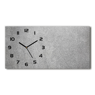 Horloge murale horizontale Mur gris