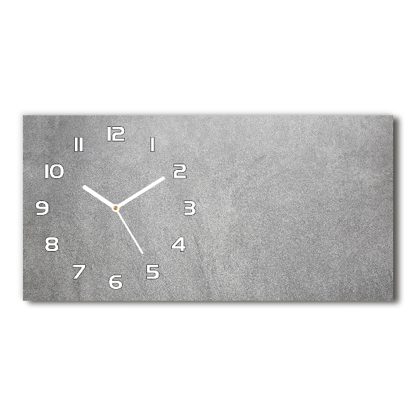 Horloge murale horizontale Mur gris