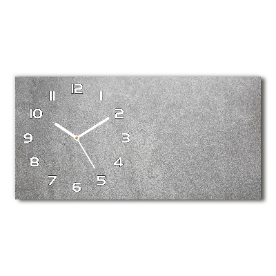 Horloge murale horizontale Mur gris