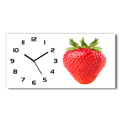 Horloge rectangulaire horizontale Fraise