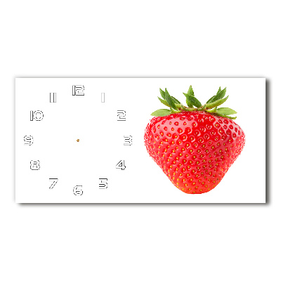 Horloge rectangulaire horizontale Fraise