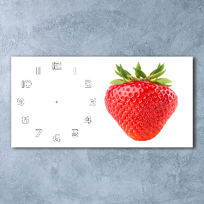 Horloge rectangulaire horizontale Fraise