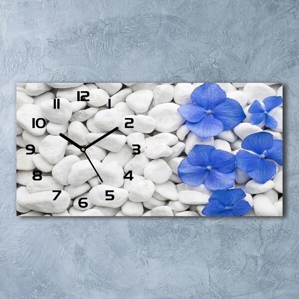 Horloge murale horizontale Hortensia