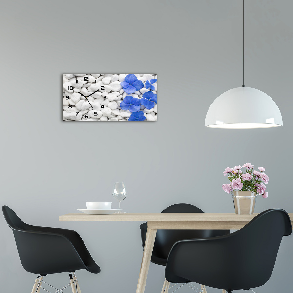 Horloge murale horizontale Hortensia