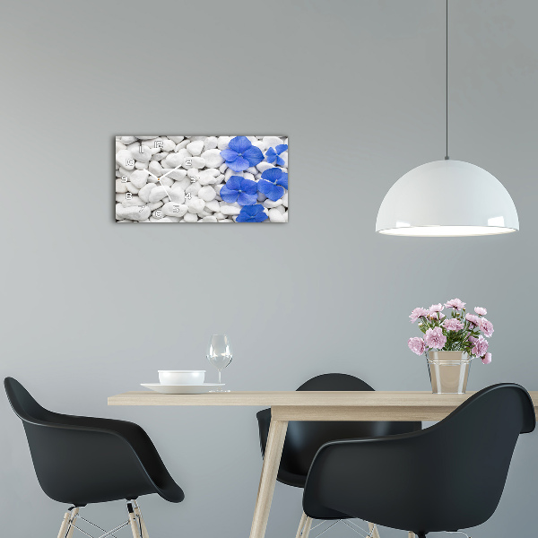 Horloge murale horizontale Hortensia