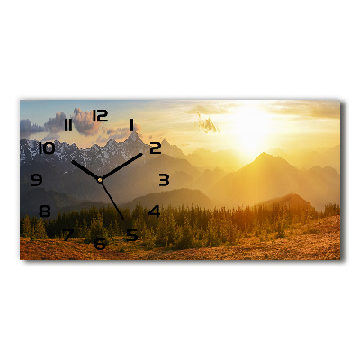 Coucher de soleil sur la montagne