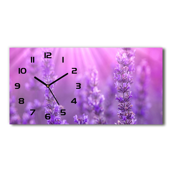 Horloge murale horizontale Lavande