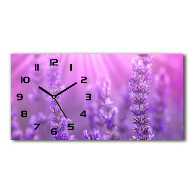 Horloge murale horizontale Lavande