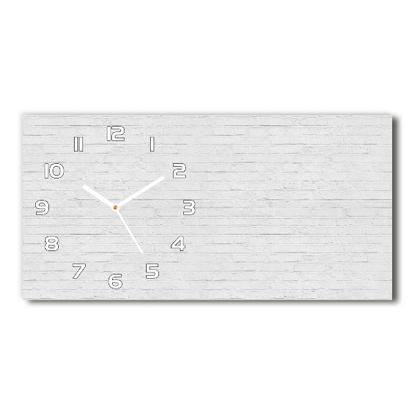 Horloge murale horizontale Pierre blanche