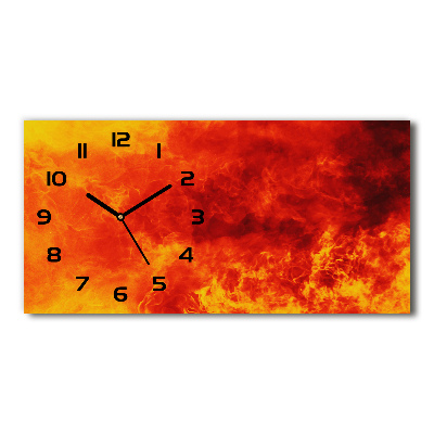 Horloge horizontale Flammes