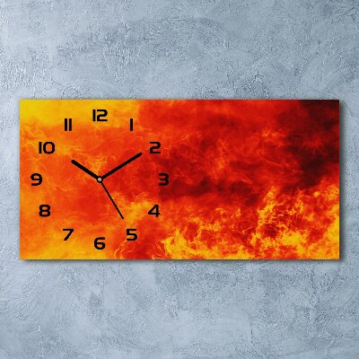 Horloge horizontale Flammes
