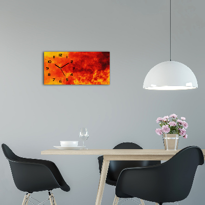 Horloge horizontale Flammes