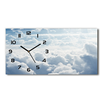 Horloge horizontale en verre Nuages vus du ciel