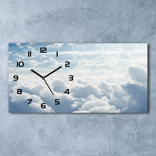 Horloge horizontale en verre Nuages vus du ciel