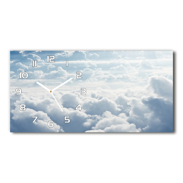 Horloge horizontale en verre Nuages vus du ciel
