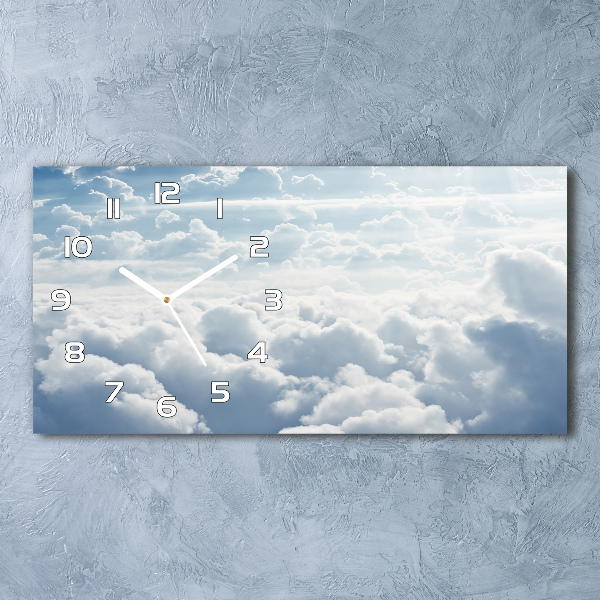 Horloge horizontale en verre Nuages vus du ciel