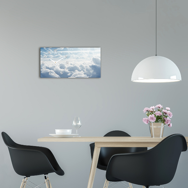 Horloge horizontale en verre Nuages vus du ciel
