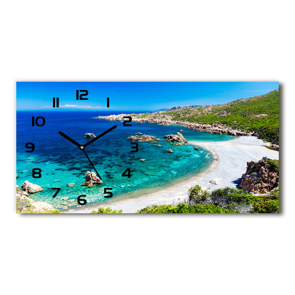 Horloge rectangulaire horizontale Baie maritime