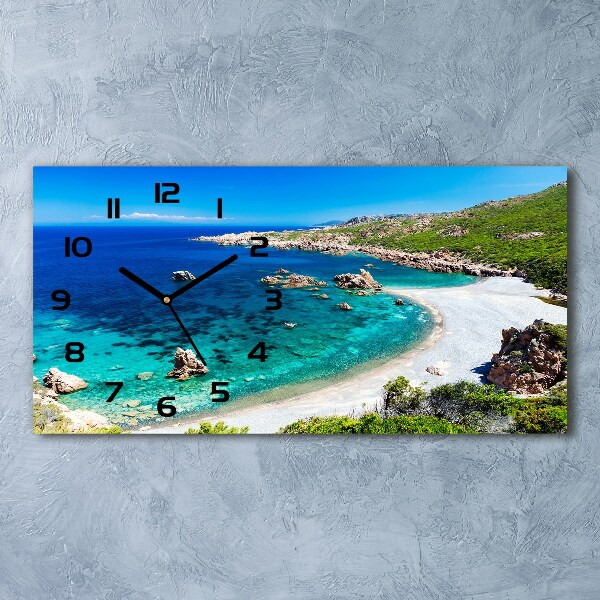 Horloge rectangulaire horizontale Baie maritime