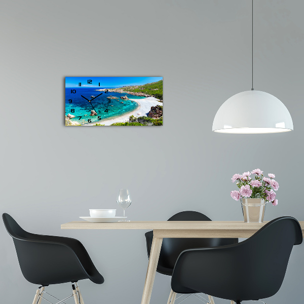 Horloge rectangulaire horizontale Baie maritime