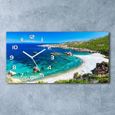Horloge rectangulaire horizontale Baie maritime