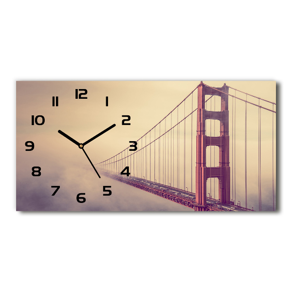 Horloge horizontale en verre Pont de San Francisco