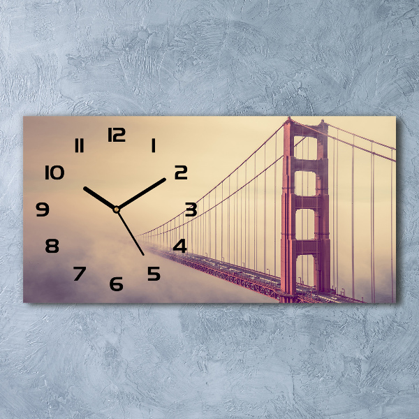 Horloge horizontale en verre Pont de San Francisco