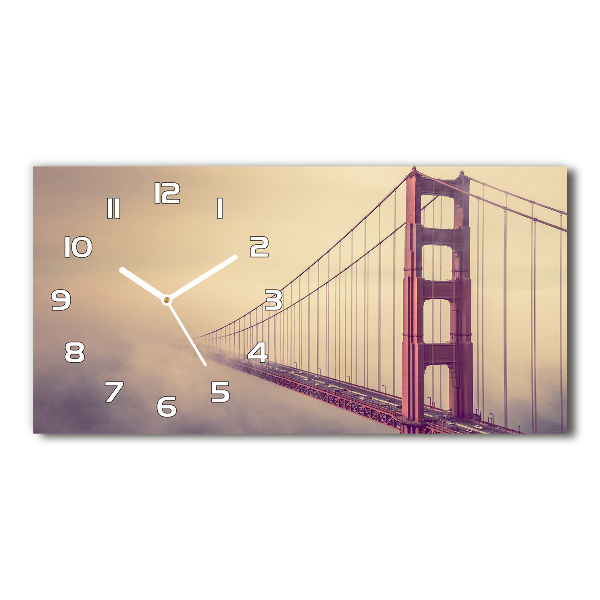 Horloge horizontale en verre Pont de San Francisco