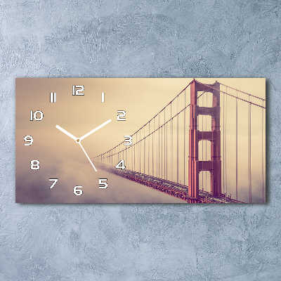 Horloge horizontale en verre Pont de San Francisco