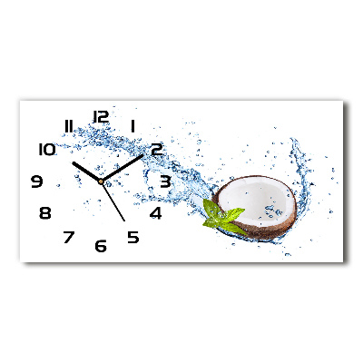 Horloge horizontale Noix de coco et eau