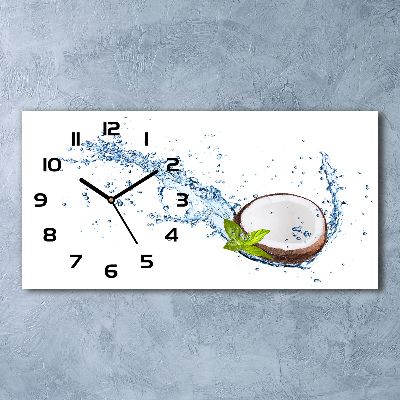 Horloge horizontale Noix de coco et eau