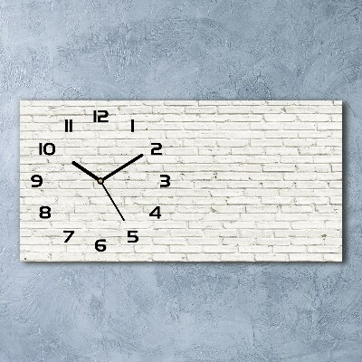 Horloge horizontale en verre Motif de la brique