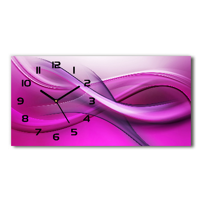 Horloge rectangulaire horizontale Fond de vagues