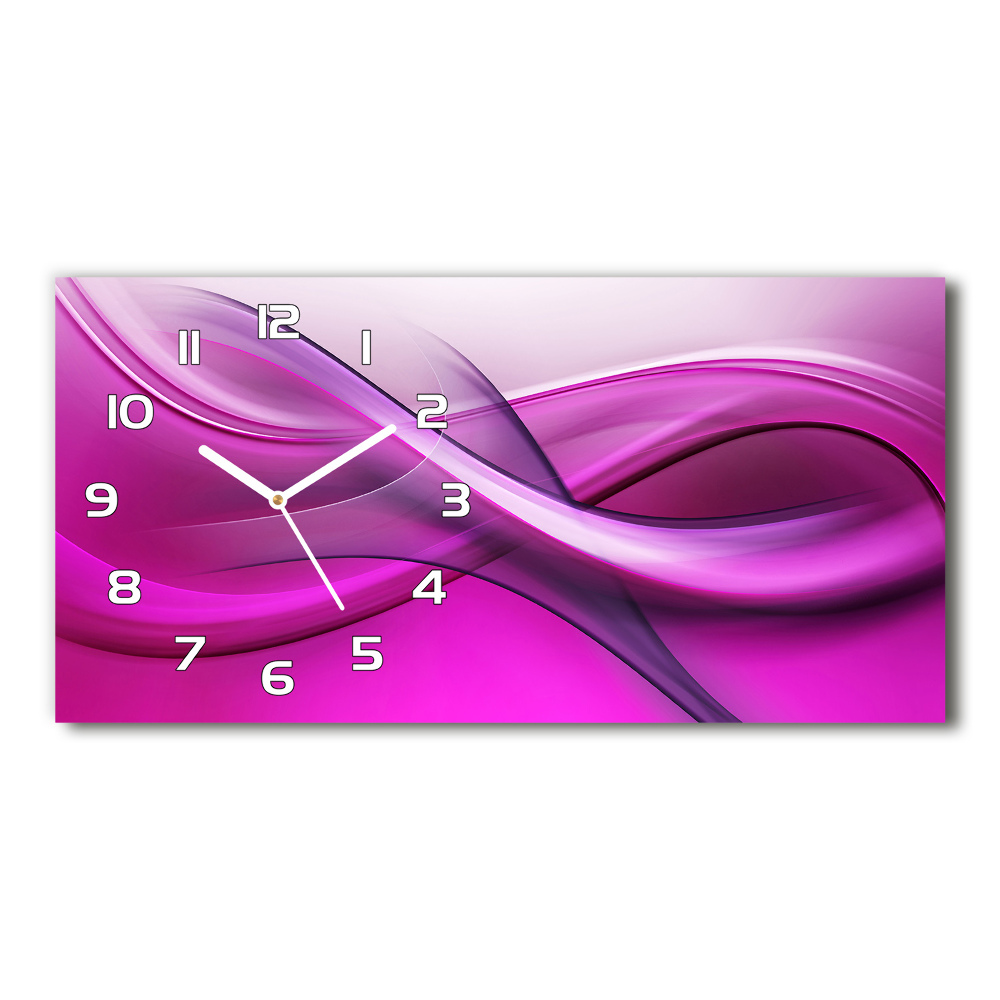 Horloge rectangulaire horizontale Fond de vagues