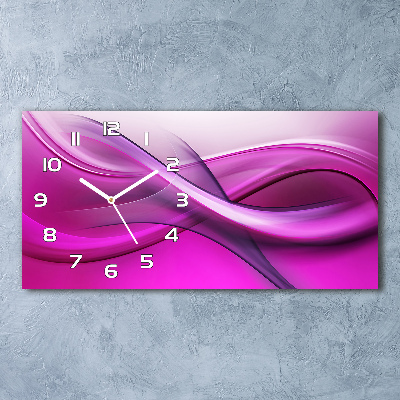 Horloge rectangulaire horizontale Fond de vagues