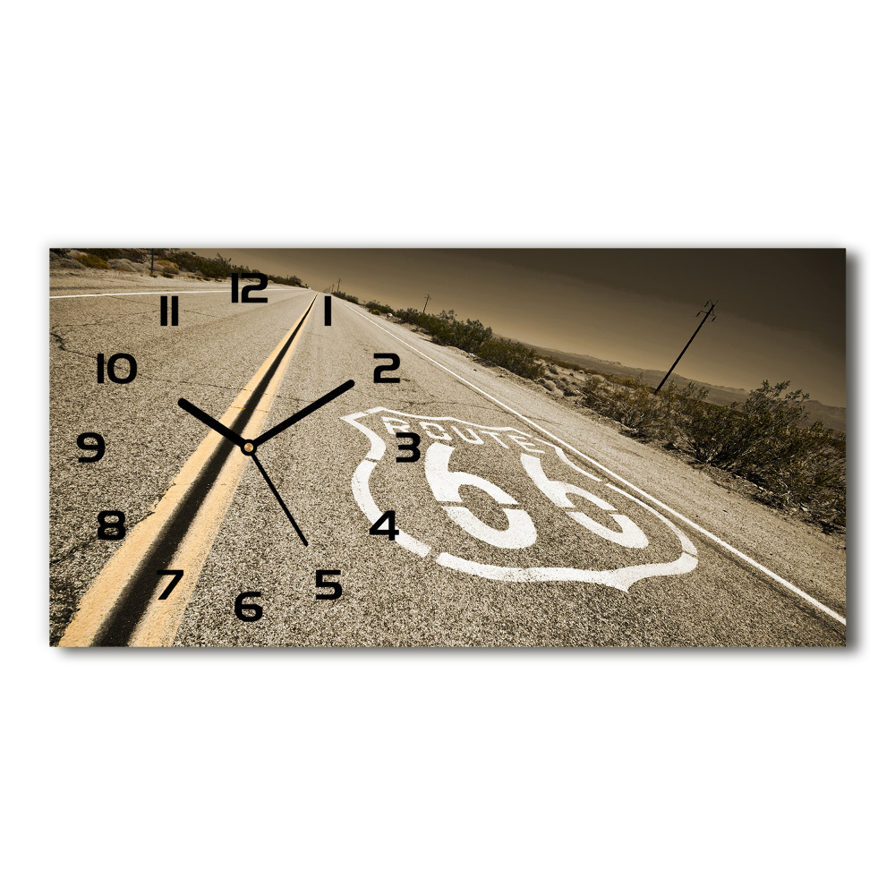 Horloge horizontale en verre Route en Californie