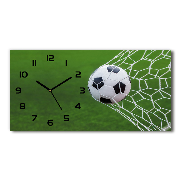 Horloge rectangulaire horizontale Ballon dans un but