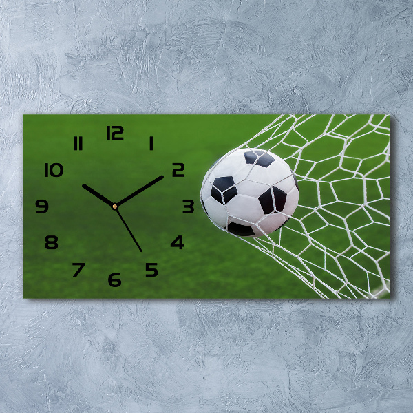 Horloge rectangulaire horizontale Ballon dans un but