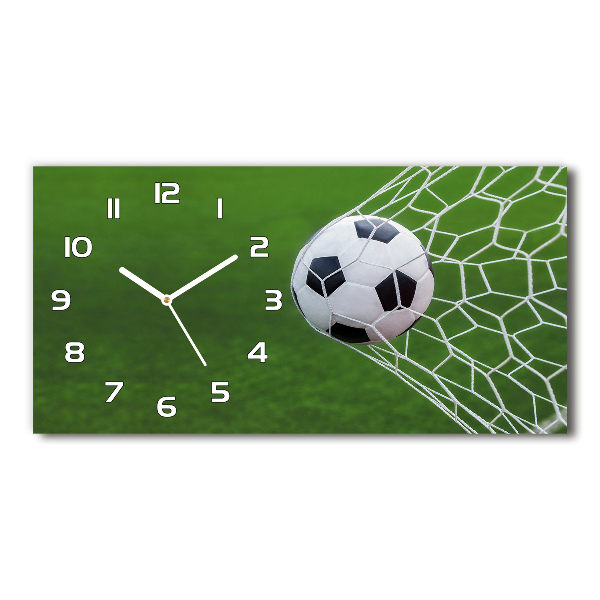 Horloge rectangulaire horizontale Ballon dans un but