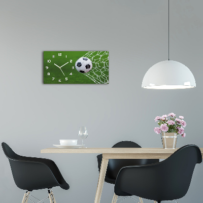 Horloge rectangulaire horizontale Ballon dans un but